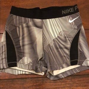 Gray and black Nike Pro Spandex